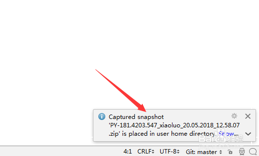 pycharm生成capture memory snapshot内存快照