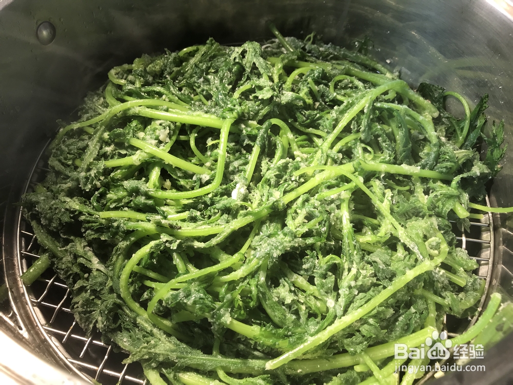 适合懒人做的蒸茼蒿