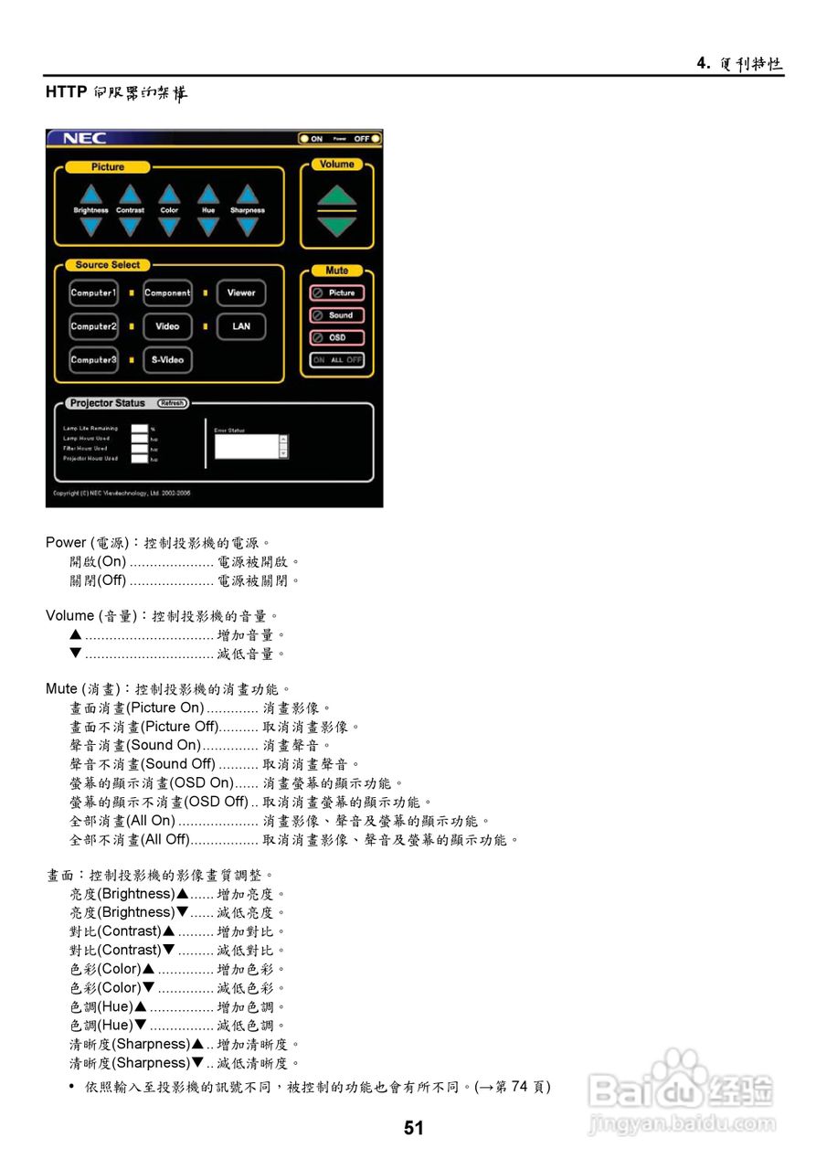 NEC NP2000/NP1000投影机使用手册:[7]