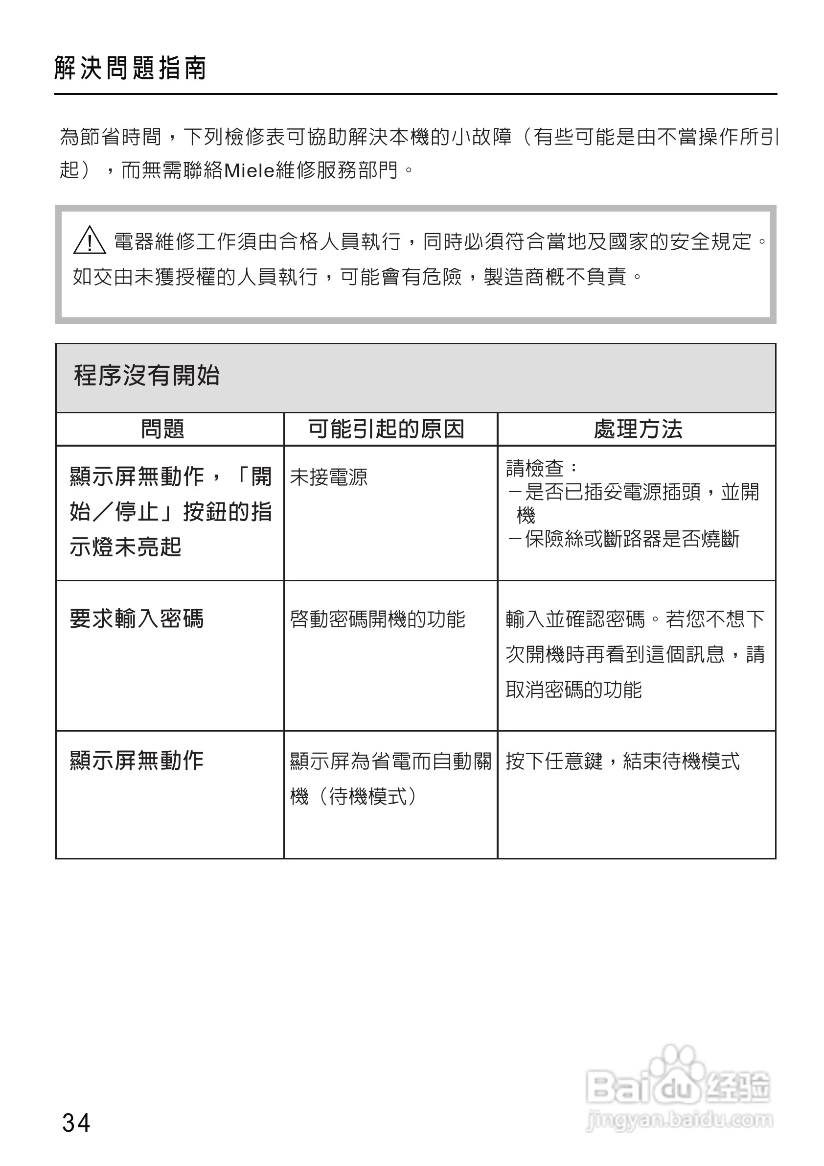 美诺Miele洗衣机W1612使用说明书:[4]