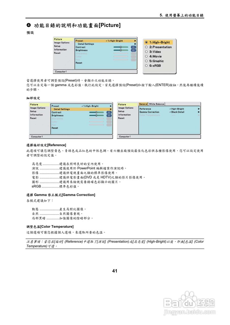 NEC VT695型投影机用户手册.:[5]