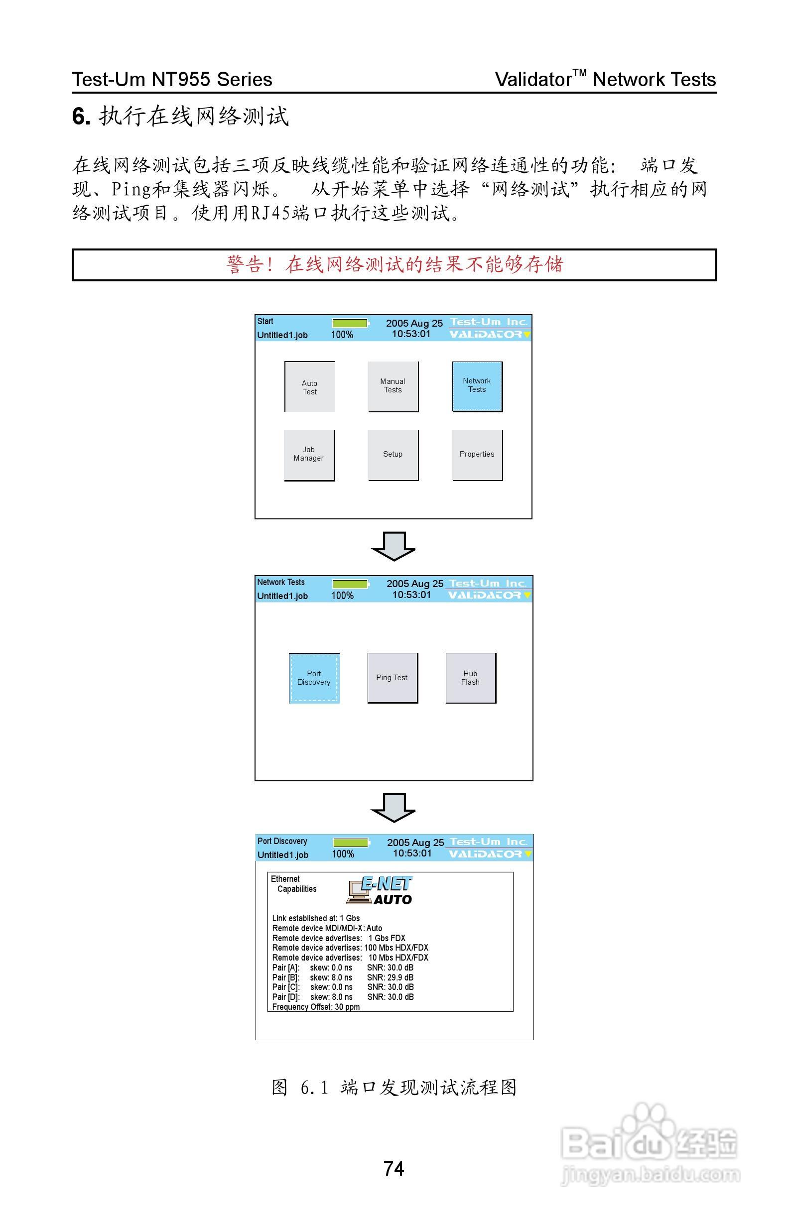 Validator-NT NT955网络和线缆认证测试仪操作手册:[8]