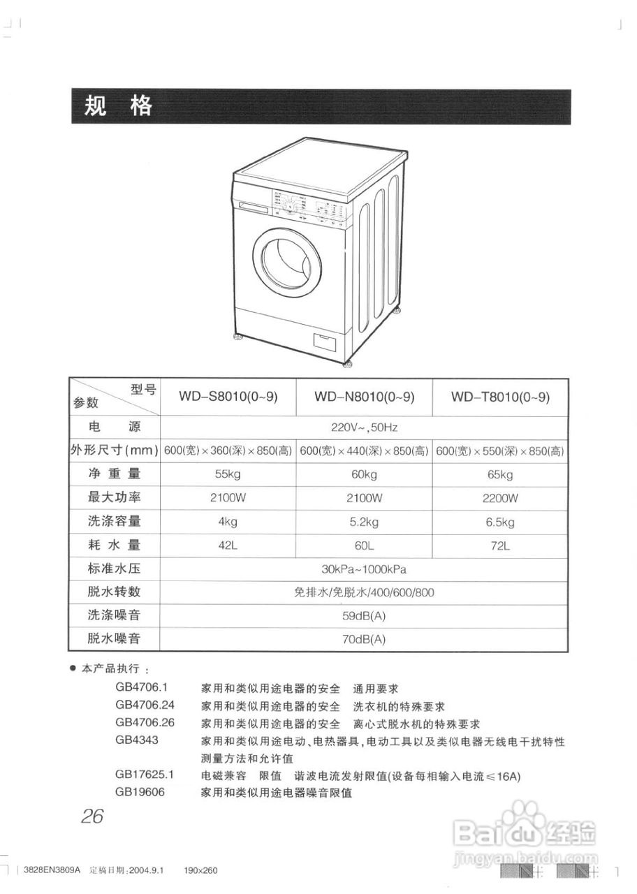 LG WD-N80105洗衣机使用说明书:[3]