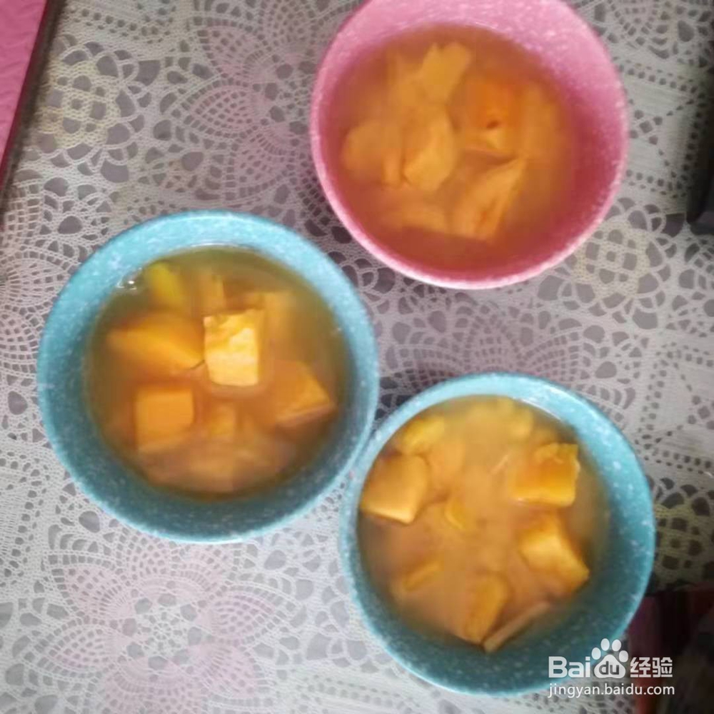 栗子黄番薯煲汤的方法