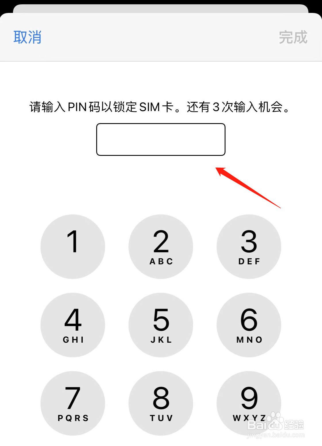 苹果手机怎么锁定SIM卡