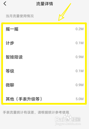 小天才手表如何看流量使用情况