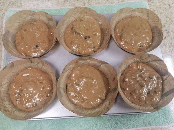 超级好吃红糖核桃巧克力香蕉玛芬蛋糕