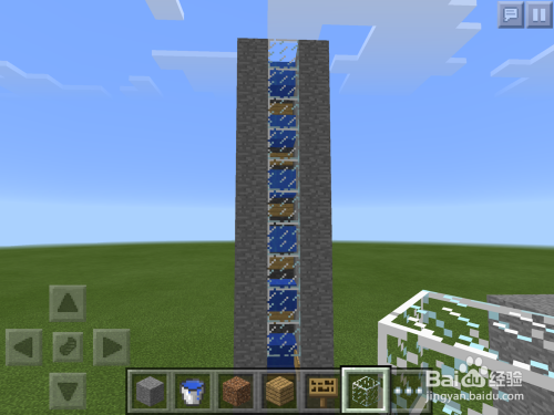 Minecraft如何造水电梯 百度经验