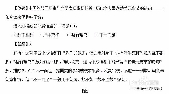 四川省公务员考试行测言语理解成语题怎么解答