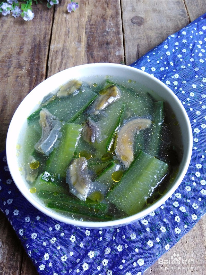 黄瓜皮蛋汤——美味家常菜