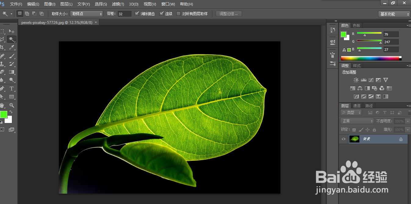 ps如何将图像水平翻转。