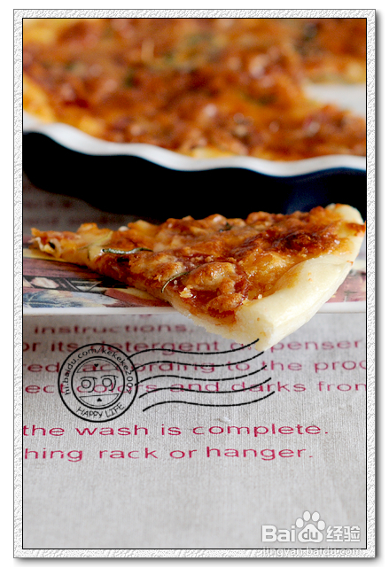 碎碎念--超简单的萨拉米肠薄脆pizza