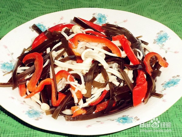 怎么做海带拌金针菇