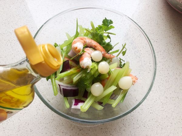 清爽低脂凉拌菜之凉拌虾仁芹菜