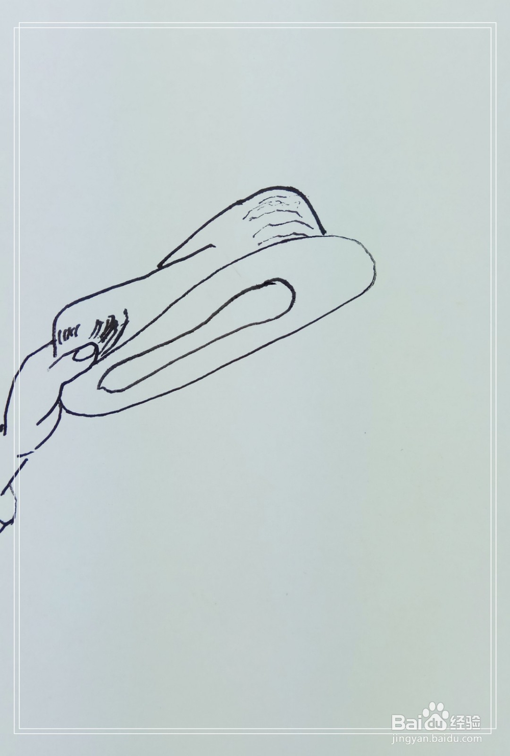 怎样画简笔画“手拿着帽子”？