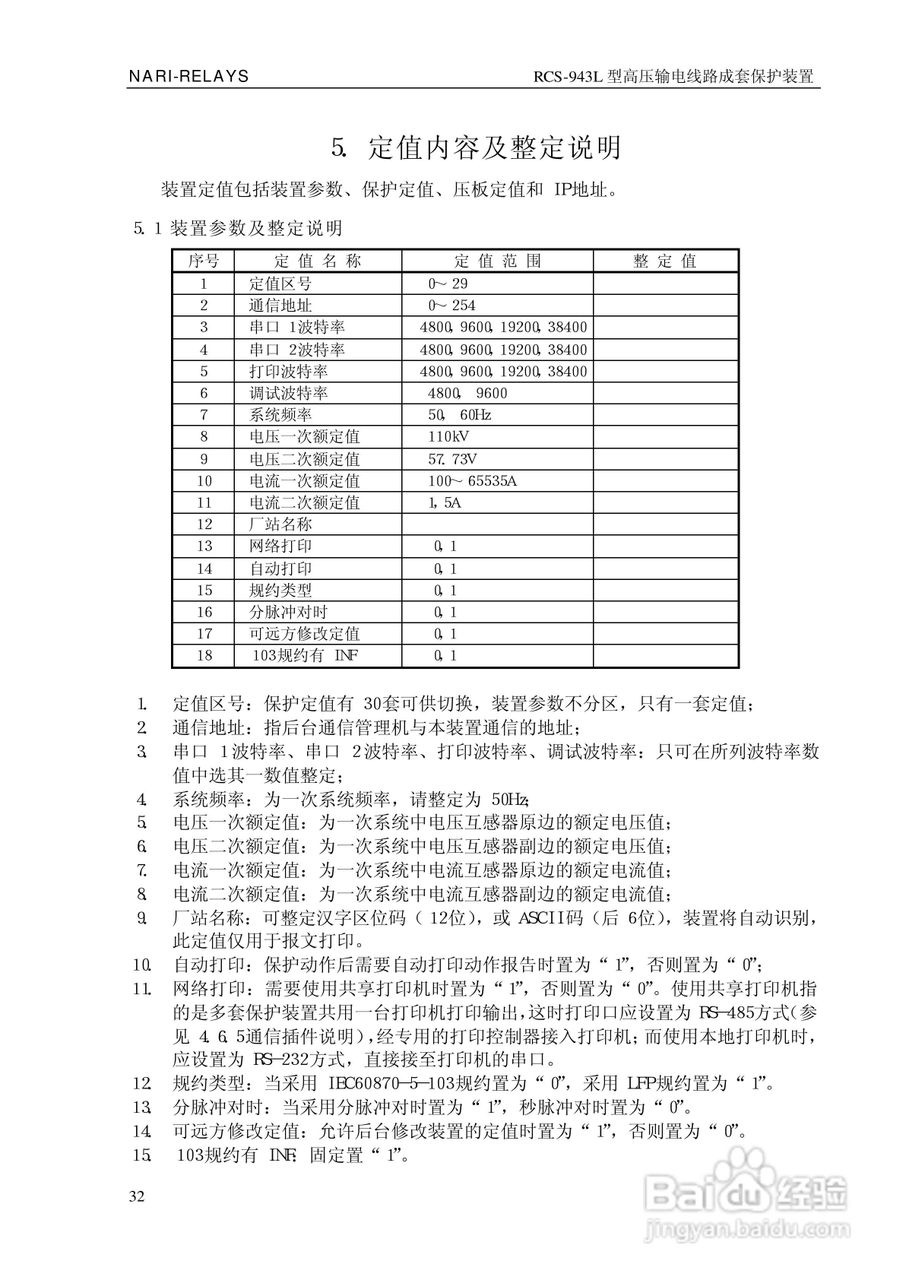南瑞RCS-943L型高压输电线路成套保护装置技术说明书:[4]