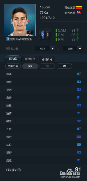 FIFA OL3新秀赛季球员推荐(进攻中场篇)