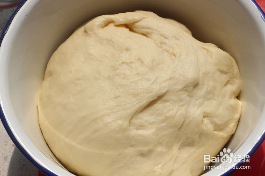 蜜豆椰蓉泡浆面包的做法