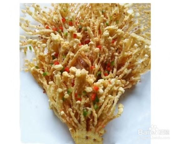 酥炸金针菇做法