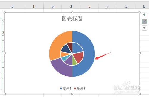 excel如何制作双层饼图?