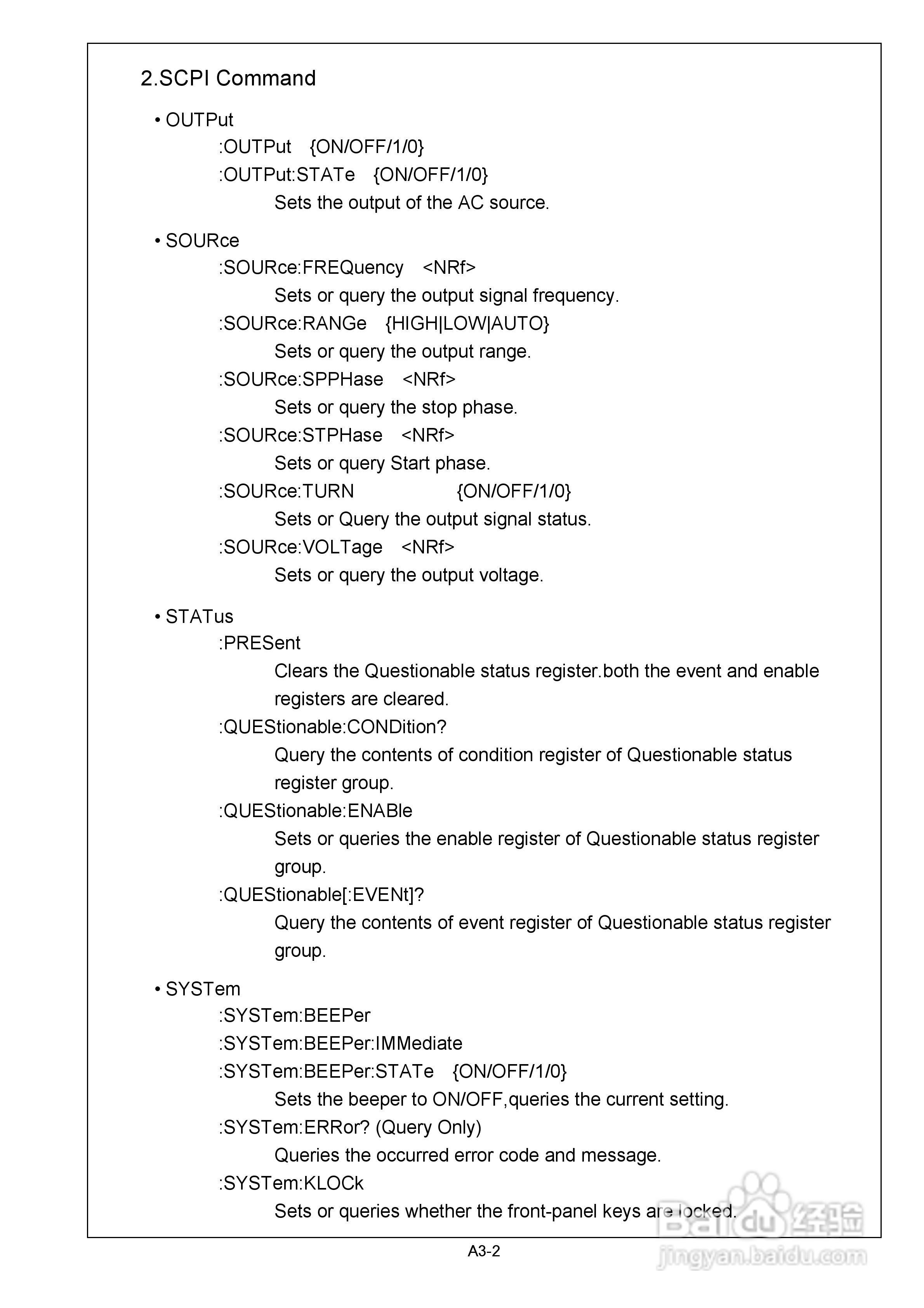 CF系列附GPIB、RS232 三相控制器操作手册:[3]