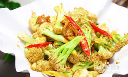 辣椒干煸有机菜花