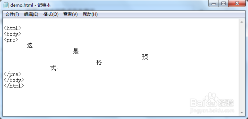 html实例教程：[5]预格式和文字方向