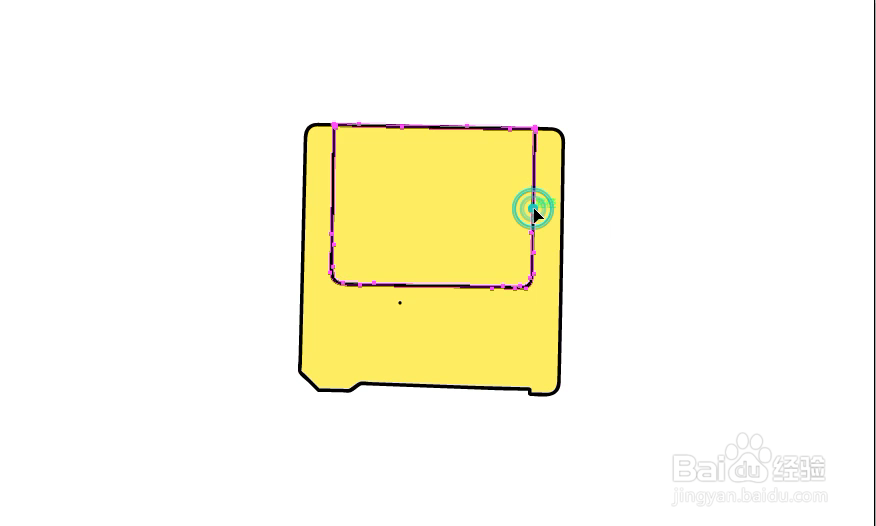 怎样在illustrator中绘制软盘小图标