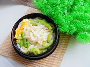 #美食#丝瓜鸡蛋乌冬面做法