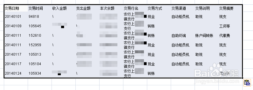 如何网上查询农行卡一年的收入支出明细及总和？
