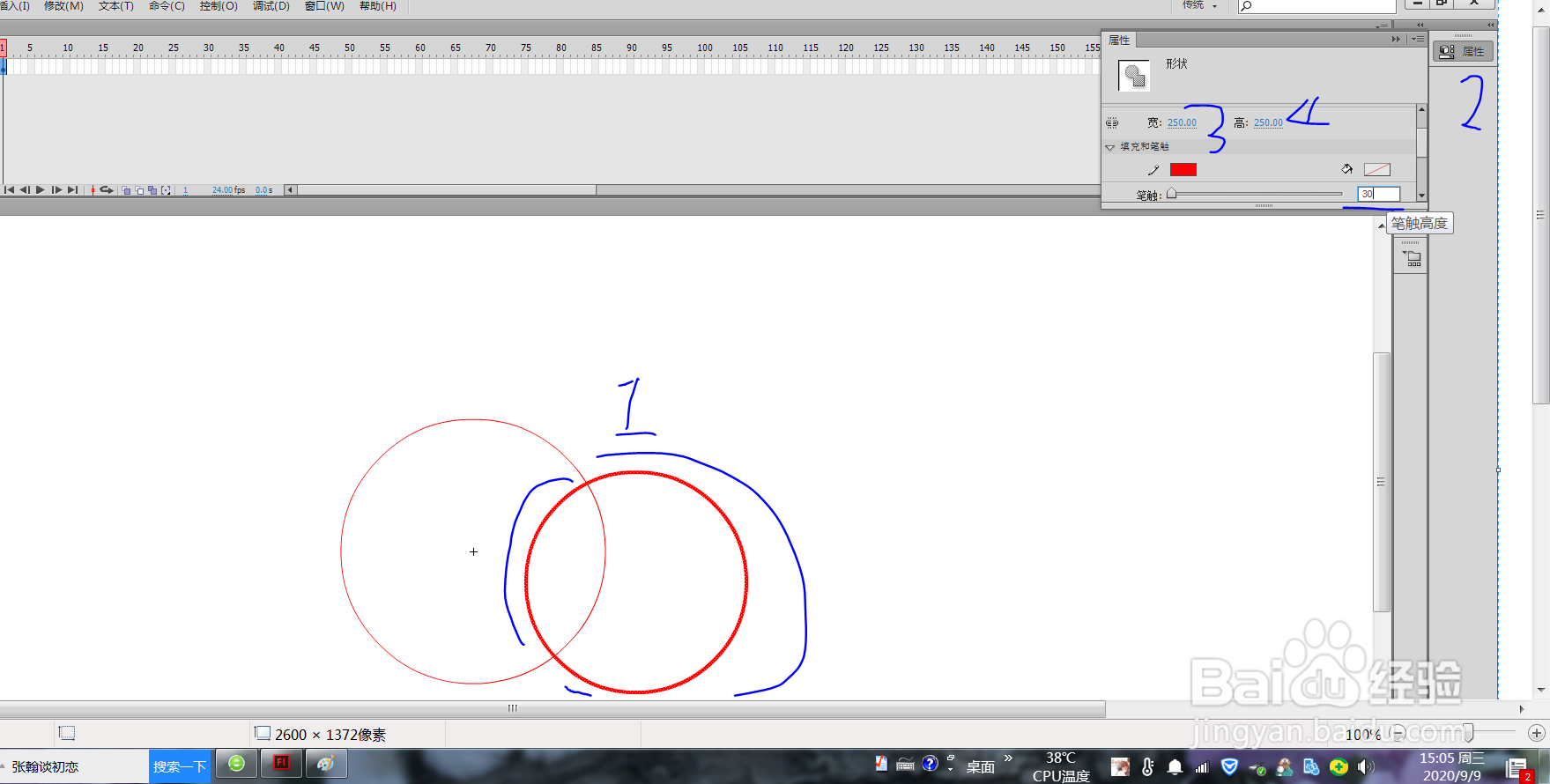 flash cs6 制作“检查”标志