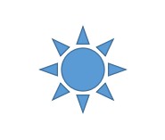 Word文档怎么让插入的太阳形内部没有填充颜色