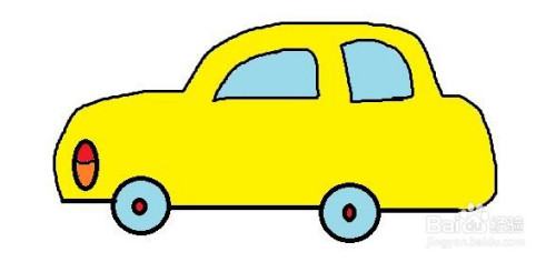 画小汽车简单画法