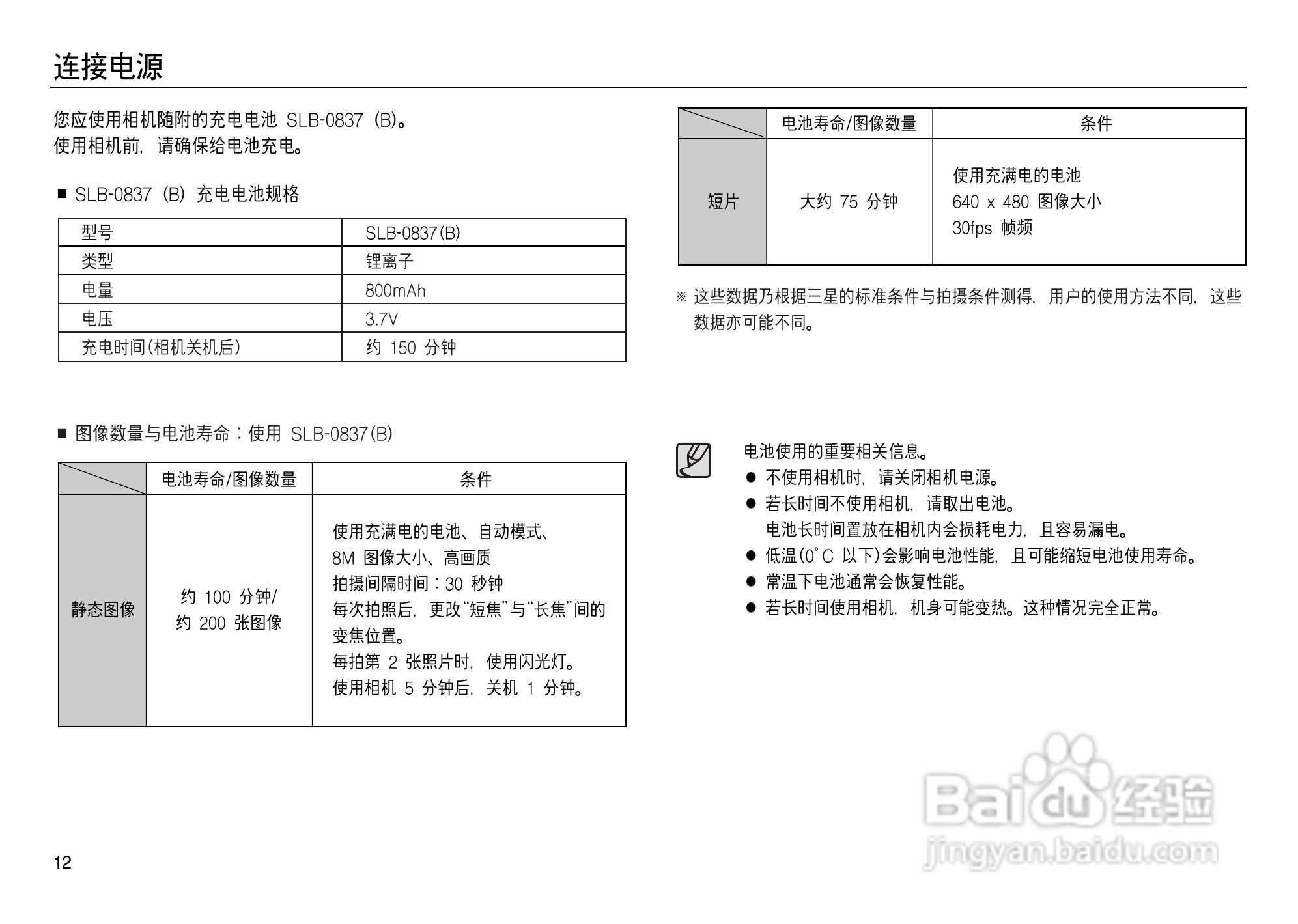 三星L83T数码相机使用说明书:[2]