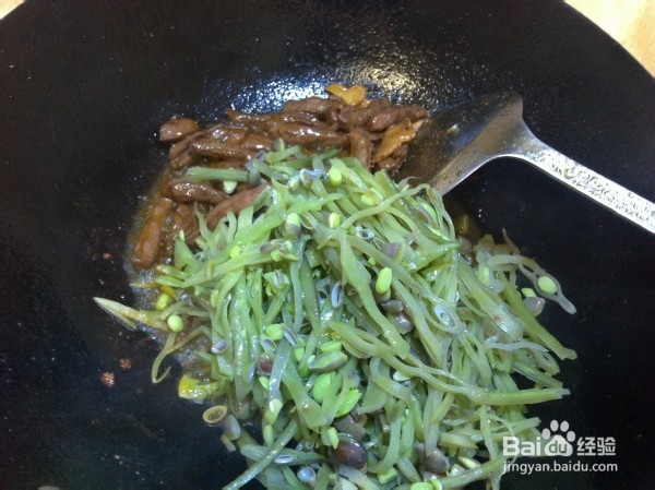 怎么做扁豆炒牛肉