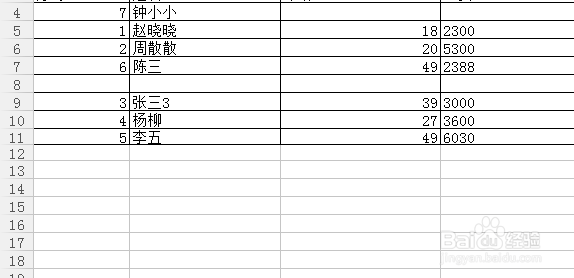 wps表格怎么取消隐藏行