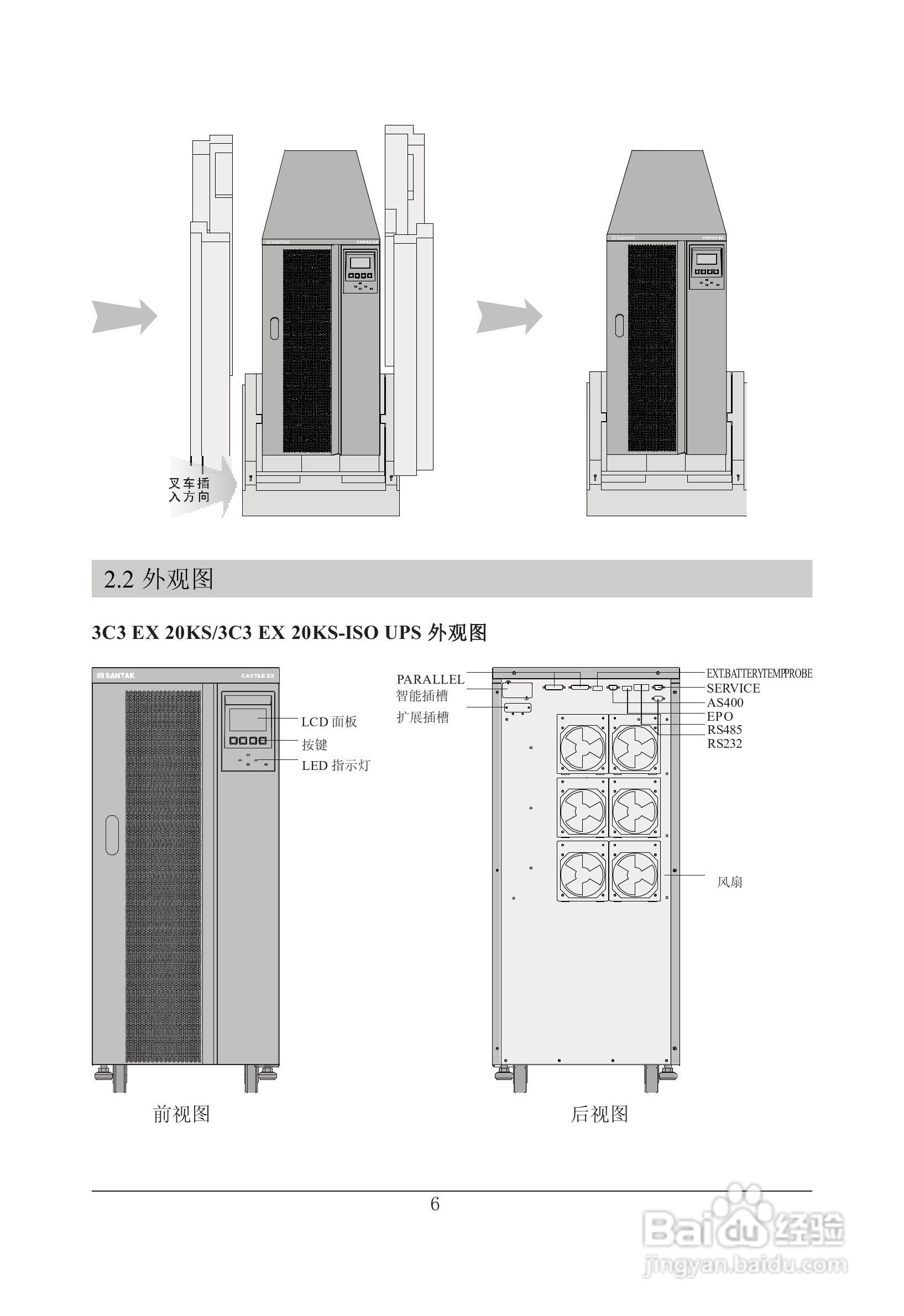 山特在线式大功率3C3 EX系列UPS 电源说明书:[2]