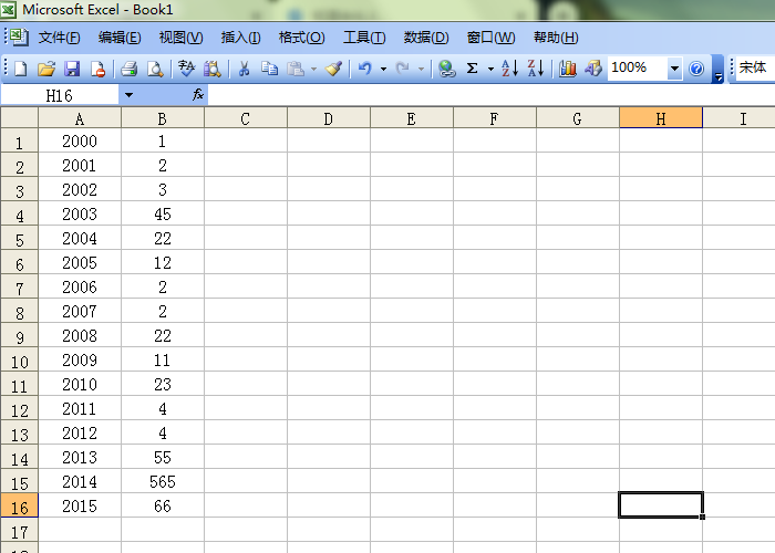 excel做折线图，用第一列做横轴，第二列做纵轴