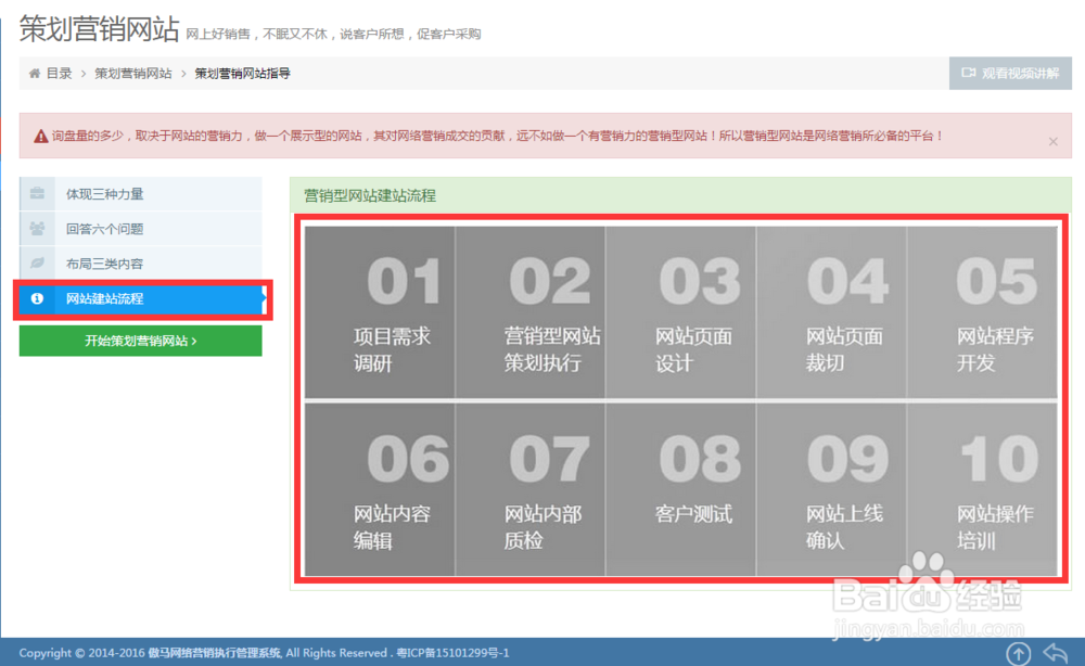 如何规划营销网站？