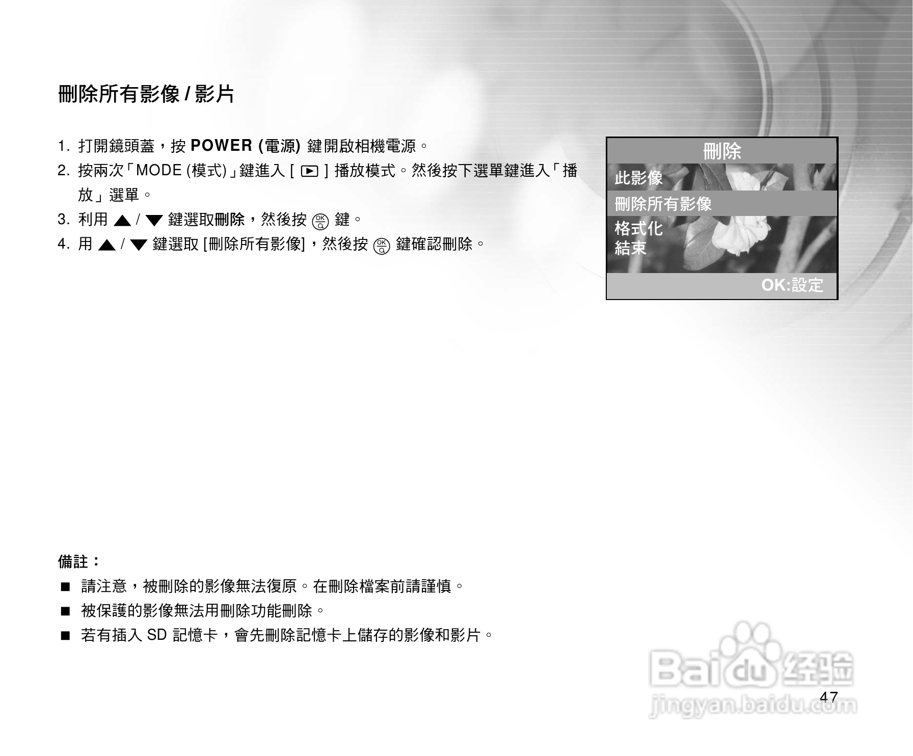 威达ViviCam 3815数码相机使用说明书:[5]