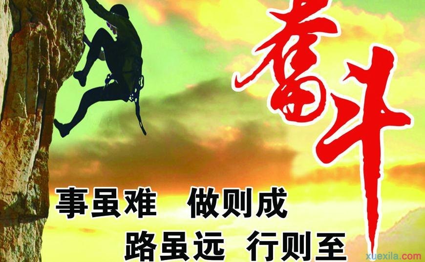 奋斗工作努力的句子