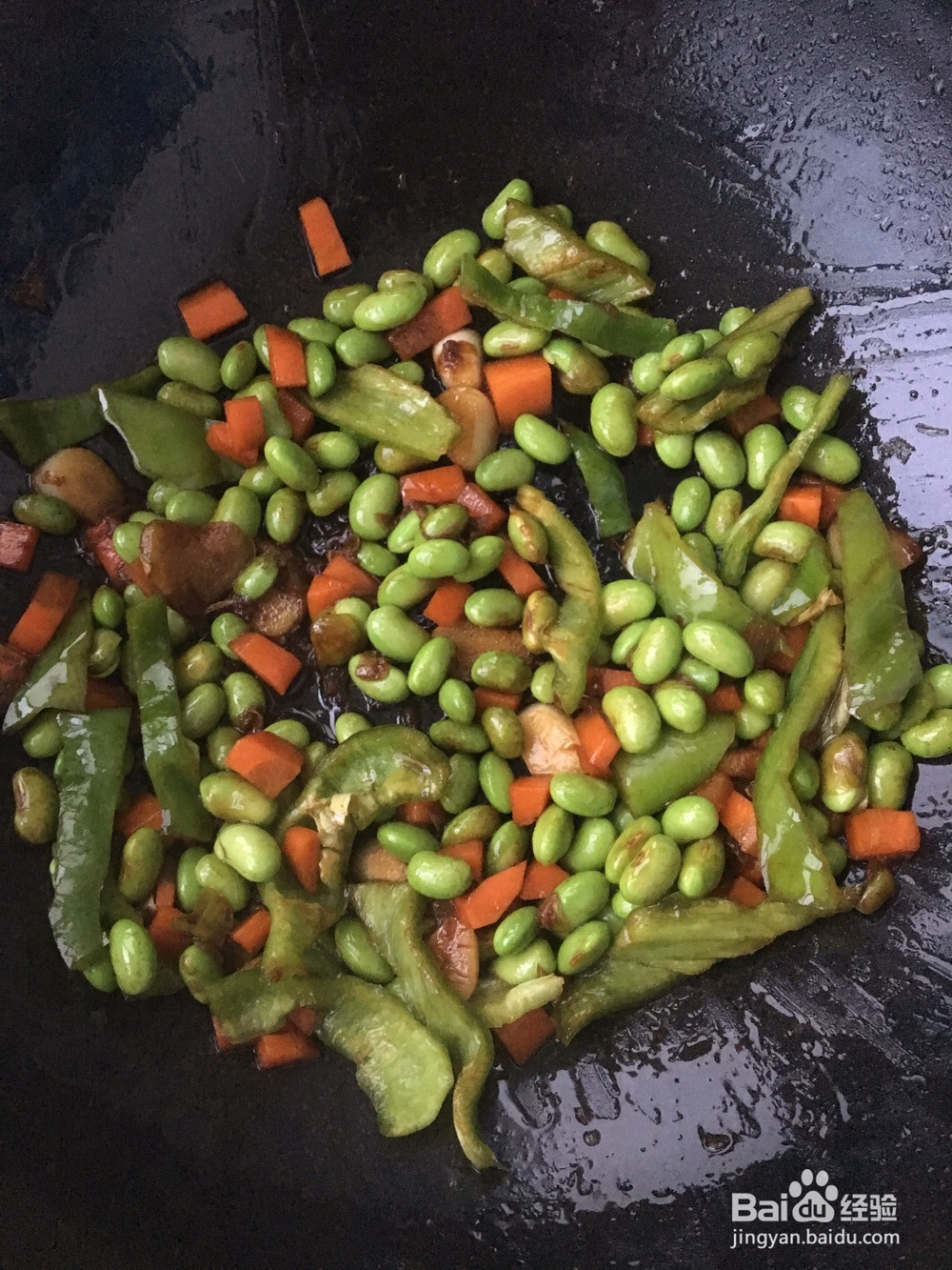 青椒炒毛豆怎么做？