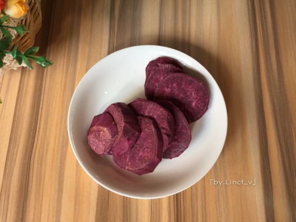 紫薯玫瑰花馒头