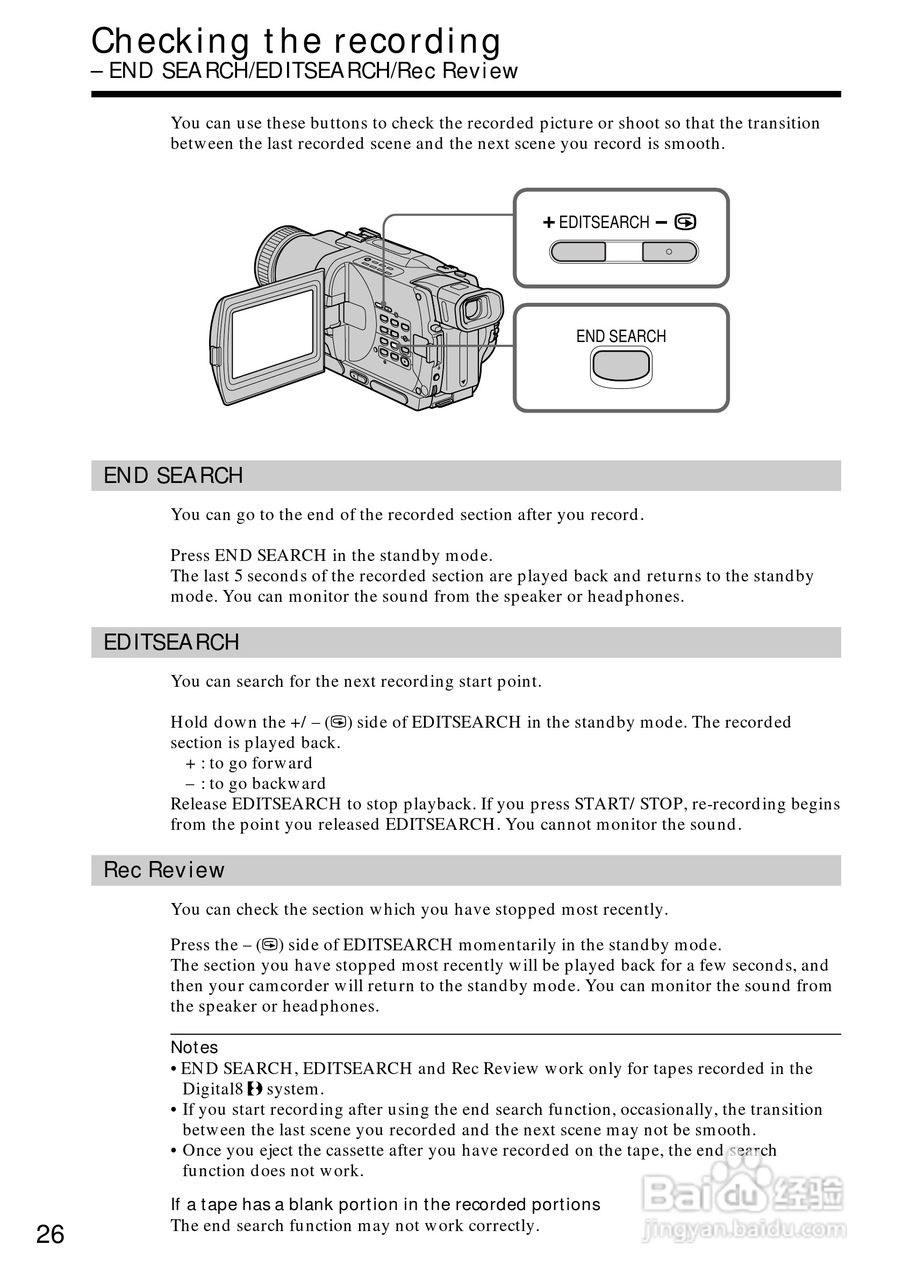索尼DCR-TRV828数码摄像机说明书:[3]