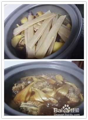 土豆粉炖腔骨,小朋友和老人都特别喜欢吃