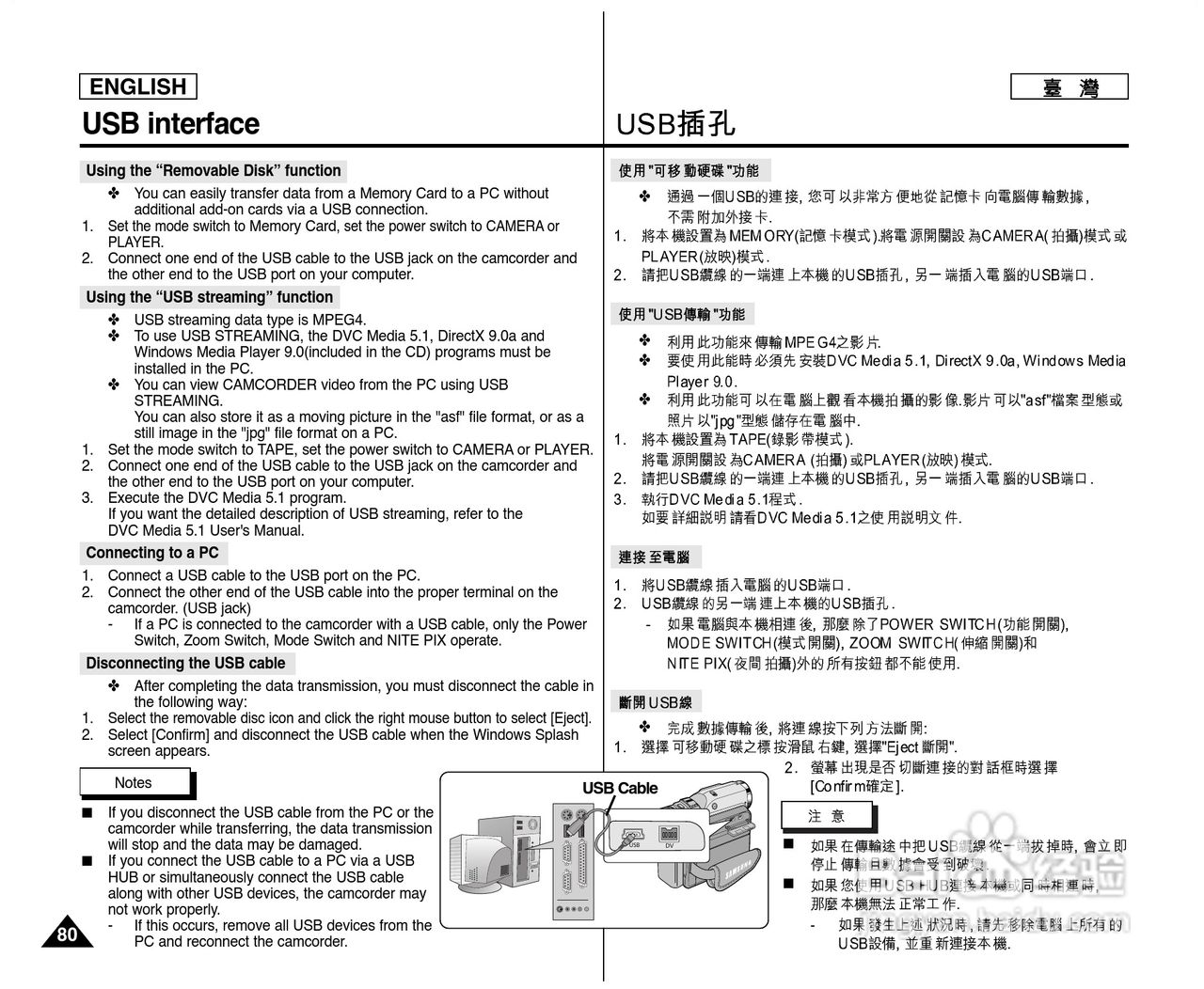 SCD307数位摄录影机用户说明书:[8]