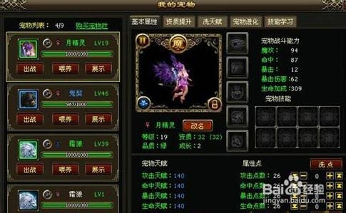 《飘渺雪域》新版宠物驯养攻略(一)