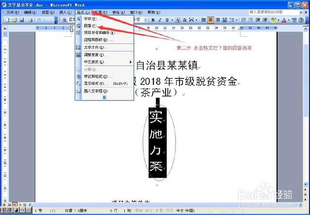 world文档中表格文字显示不全