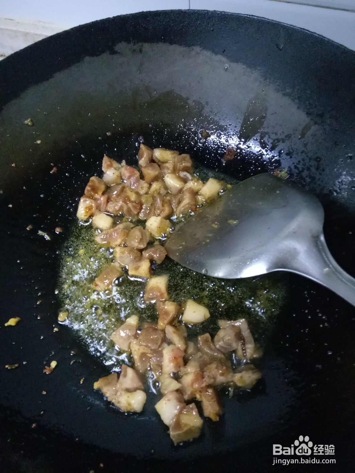 蒜薹炒豆干肉丁