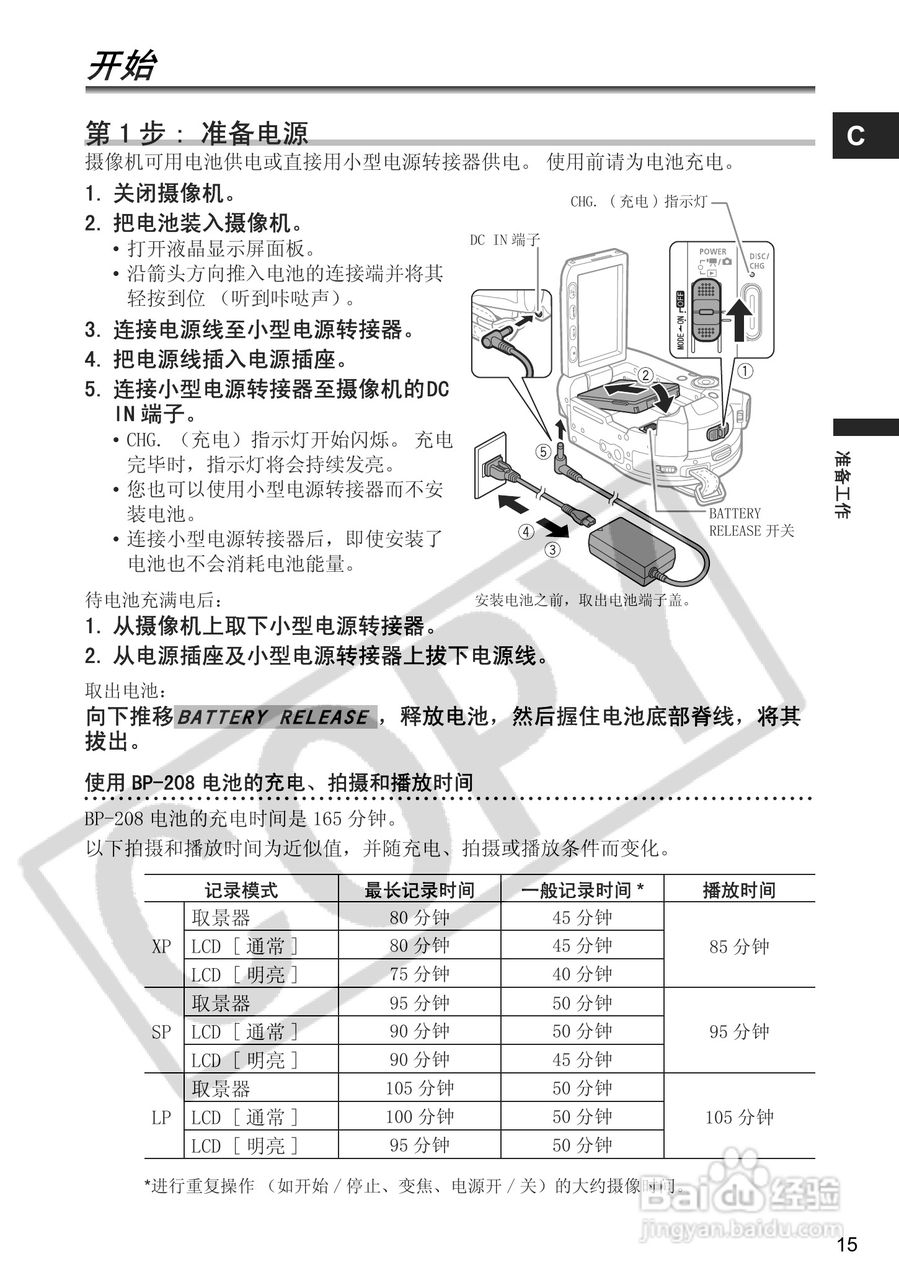 佳能DC100数码摄像机使用说明书:[2]